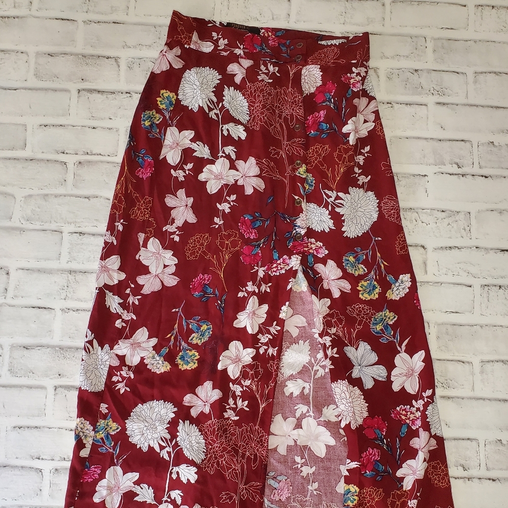 Forever 21 Floral Maxi Dress with slit